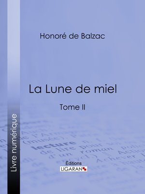 cover image of La Lune de miel